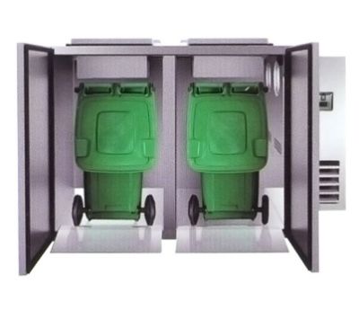 F.E.D. Thermaster WBC2-240 REFRIGERATED SOLID WASTER COOLER WITH 2PCS 