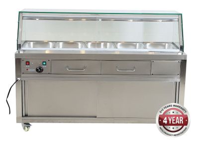F.E.D Thermaster Heated Bain Marie Food Display - PG180FE-YG