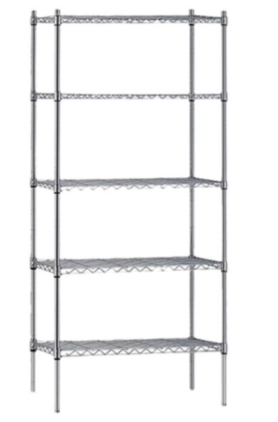 Atlas | 21487EPL5 | 5 Shelf Wire Shelving Kit - 1220mmX535mm