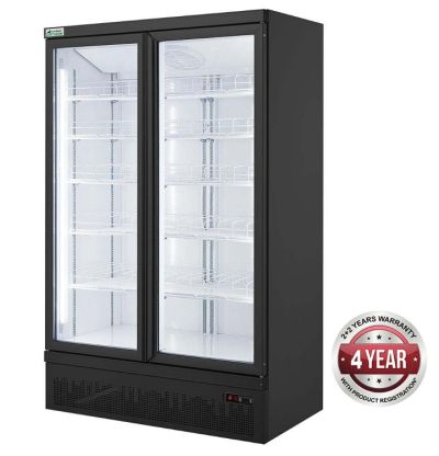 F.E.D. Thermaster Double Door Supermarket Freezer - LG-1000BGBMF