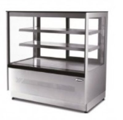 Atosa WDF127F Square Glass Cake Showcase - 395 Litre