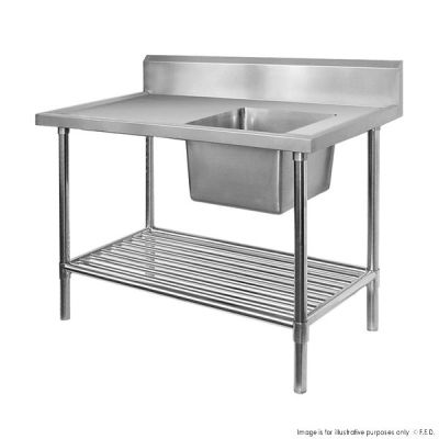 F.E.D. Modular systems Single Centre Sink Bench & Pot Undershelf SSB6-1200C/A