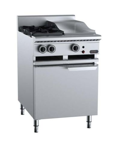 B+S Verro VBT-SB2-GRP3 Gas Combination Two Open Burners & 300mm Grill Plate