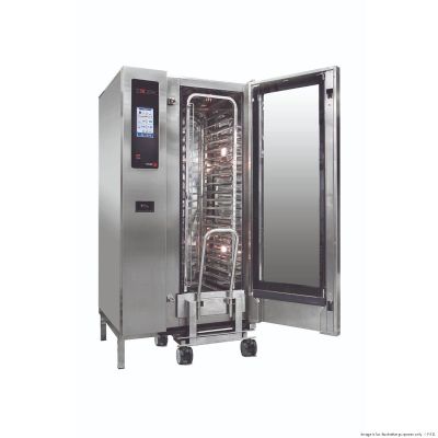 F.E.D. Fagor Advanced Plus Gas 20 Trays Touch Screen Control Combi Oven with Cleaning System APG-201LPG