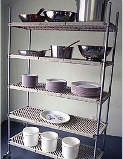 Atlas | PM18307EPL5 | 5 Shelf Plastic Mat Shelving Kit - 760mmX455mm