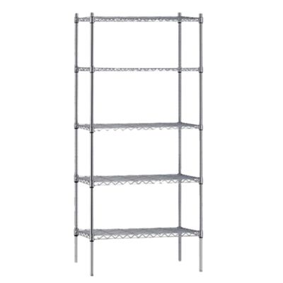 Atlas 24247EPL5 5 Shelf Wire Shelving Kit 610mm Deep