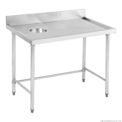 F.E.D. Modular Systems High Quality Stainless Steel Bench with splashback - SWCB-7-1200R