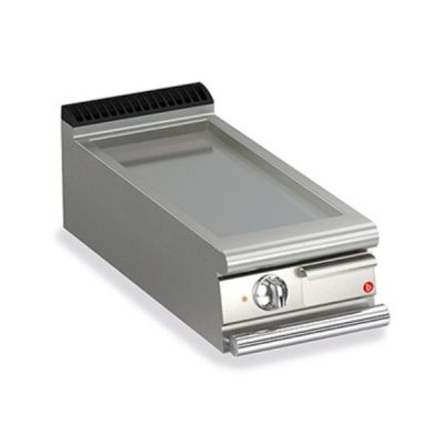 Baron Q90SFT/E400 1 Burner Electric Fry Top With Smooth Mild Steel Plate And Thermostat Control