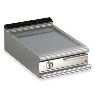 Baron Q90SFT/E600 1 Burner Electric Fry Top With Smooth Mild Steel Plate And Thermostat Control