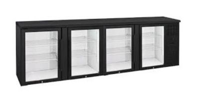 Anvil BBZ0400 Four Door Glass Backbar Fridge