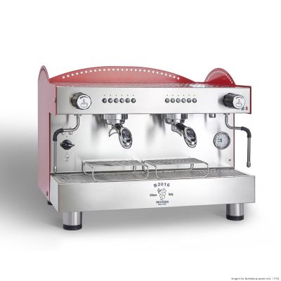 F.E.D. Bezzera 3L Red 2-Group Professional Espresso Machine BZB2016R2DE