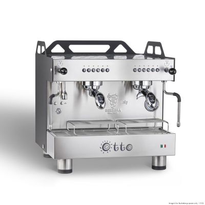F.E.D. Bezzera OTTO Black Compact 2 Group Espresso Machine BZOTTOCDE2IB1