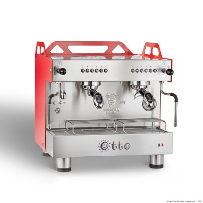 F.E.D. Bezzera OTTO Red Compact 2 Group Espresso Machine BZOTTOCDE2IR1