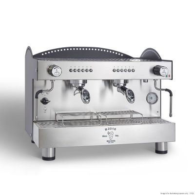 F.E.D. Bezzera 3L Black 2-Group Professional Espresso Machine BZB2016B2DE