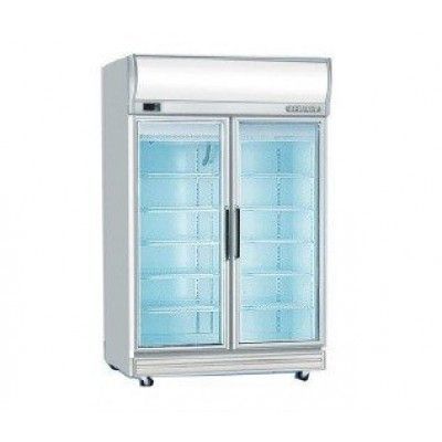 Bromic GD1000LF Upright Double Glass Door Chiller w/ Lightbox 976L