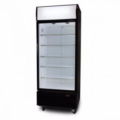 Bromic GM0690LW White Upright Display Fridge with Lightbox - 659 Litre