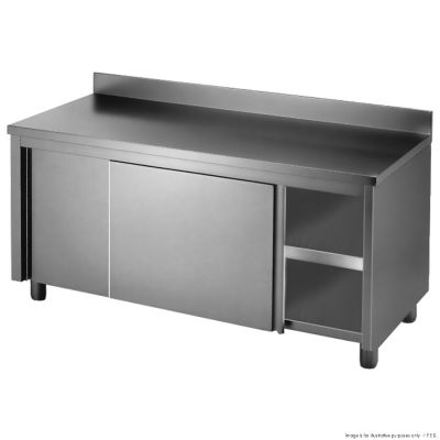 F.E.D. Modular Systems DTHT-1200B-H Kitchen Tidy Workbench Cabinet with Splashback