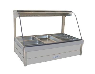 Roband C23 Curved Glass Hot Food Bar - 1030mm