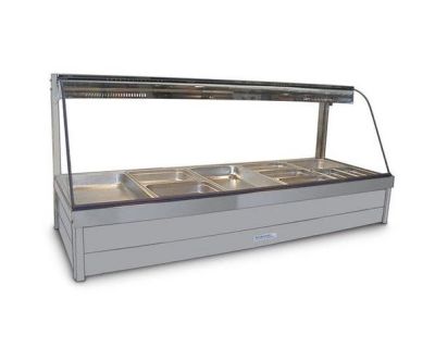 Roband C26RD Hot Food Bar, Double Row, With Rear Roller Doors And Pans