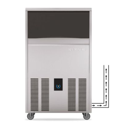 Icematic C54 F DP-A - Self Contained Ice Machine 20g Bright Cube with Drain Pump