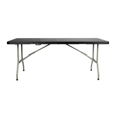EDLP - Bolero Centre Folding Black Table - 6ft Long  CB518