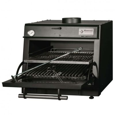 Diamond CBQ-060/BK Charcoal Oven Black