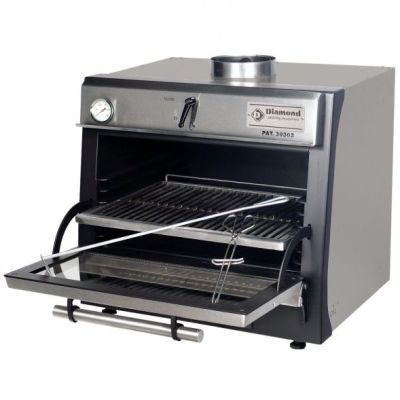 Diamond CBQ-060/SS Charcoal Oven Stainless Steel