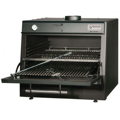 Diamond CBQ-075/BK Charcoal Oven Black