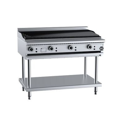 B+S Black CBR-12 Gas Char Broiler 1200mm on Leg Stand