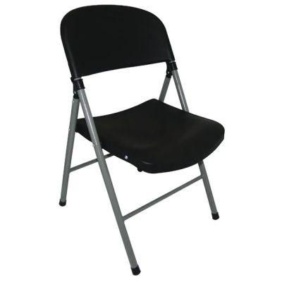 Bolero Black Foldaway Utility Chair (Pack of 2) CE693