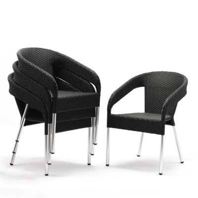 Bolero Wicker Wraparound Bistro Chair (Pack 4) CG223