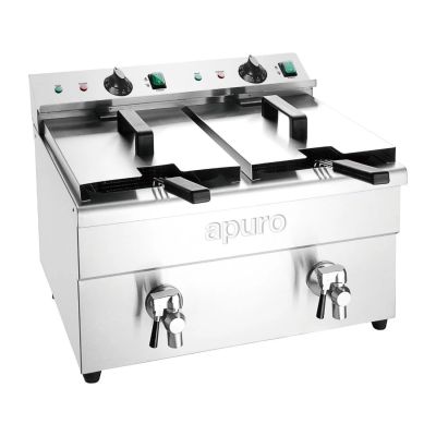 Apuro Double Induction Fryer - 2x3kW CT012-A