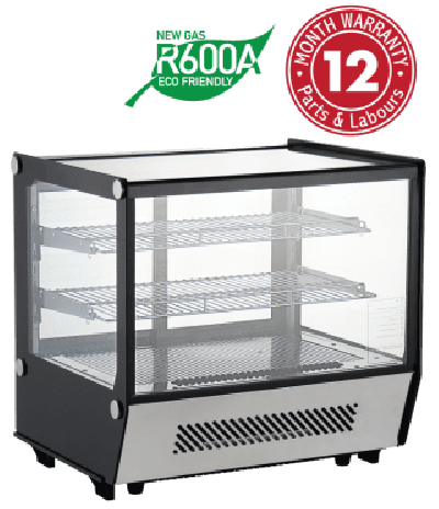 Exquisite CTC120S Counter Top Square Cake Display Refrigerators