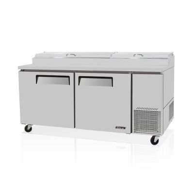Turbo Air 2 Door Pizza Prep Table Refrigerator - 566L     CTPR-67SD