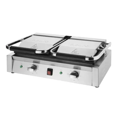 Apuro Bistro Double Ribbed Contact Grill  CU604-A