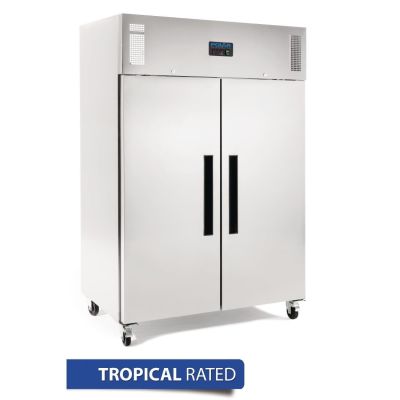 Polar G-Series 2 Door Upright Freezer Stainless Steel 1200Ltr DL896-A