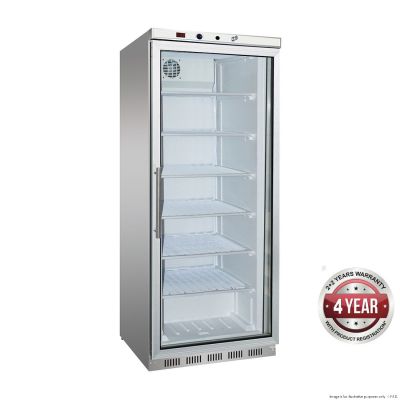 F.E.D. Temperate Thermaster HF600G S/S Display Freezer with Glass Door