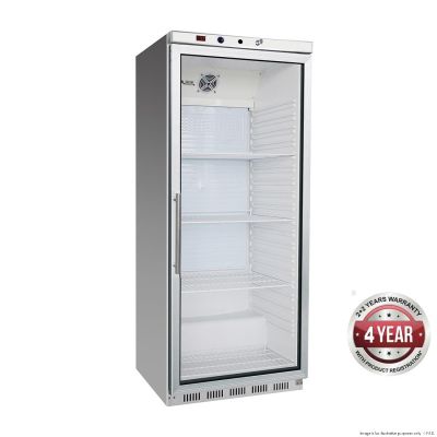 F.E.D. Thermaster HR600G S/S Display Fridge with Glass Door