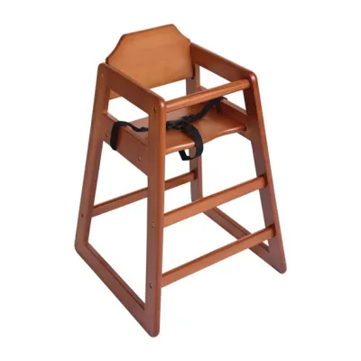 Bolero Wooden High Chair Dark Wood Finish DL901