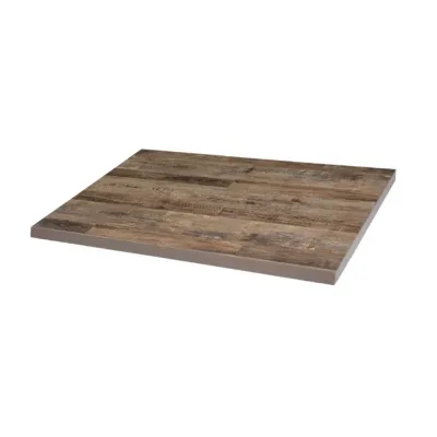 Bolero Pre-drilled Rectangular Table Top Urban Dark 1100x700mm DT440