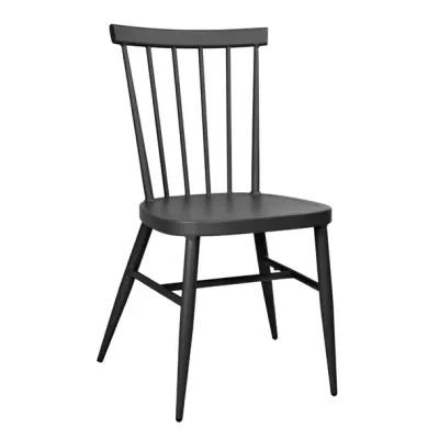 Bolero Windsor Aluminium Black Chairs (Pack of 4) DX686