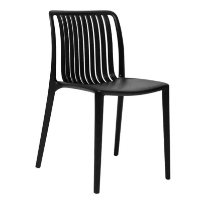 Bolero Verona Café Chairs Black (Pack of 2) DX976
