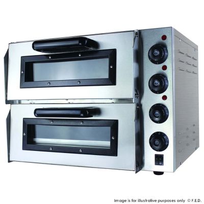 F.E.D. Baker Max EP2S/15 Compact Double Pizza Deck Oven