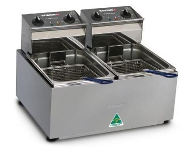 Roband F28 Double Pan Fryers 2x8L tank