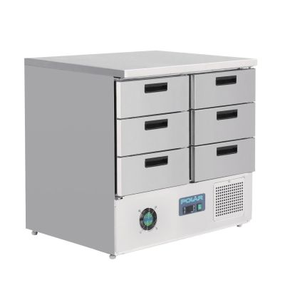 Polar G-Series Refrigerated Counter with 6 Drawers 240Ltr FA440-A