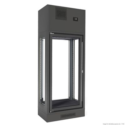 F.E.D. FWC-2301-1WB Fagor Single Zone 1 Door Black Wall-Mounted Wine Cellar