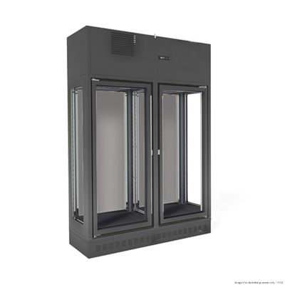 F.E.D. Fagor Single Zone 2 Doors Black Wall-Mounted Wine Cellar FWC-2302-1WB