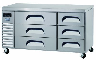 FRESH  FDU-1500  6 DRAWER UNDERBENCH FRIDGE