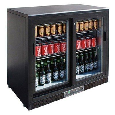 F.E.D. Temperate Thermaster SC248SD Two Door BLACK MAGIC Bar Cooler