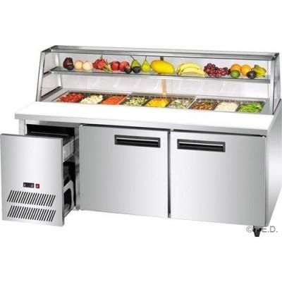 F.E.D. Temperate Thermaster SCB/18 Two Large Door DELUXE Sandwich Bar